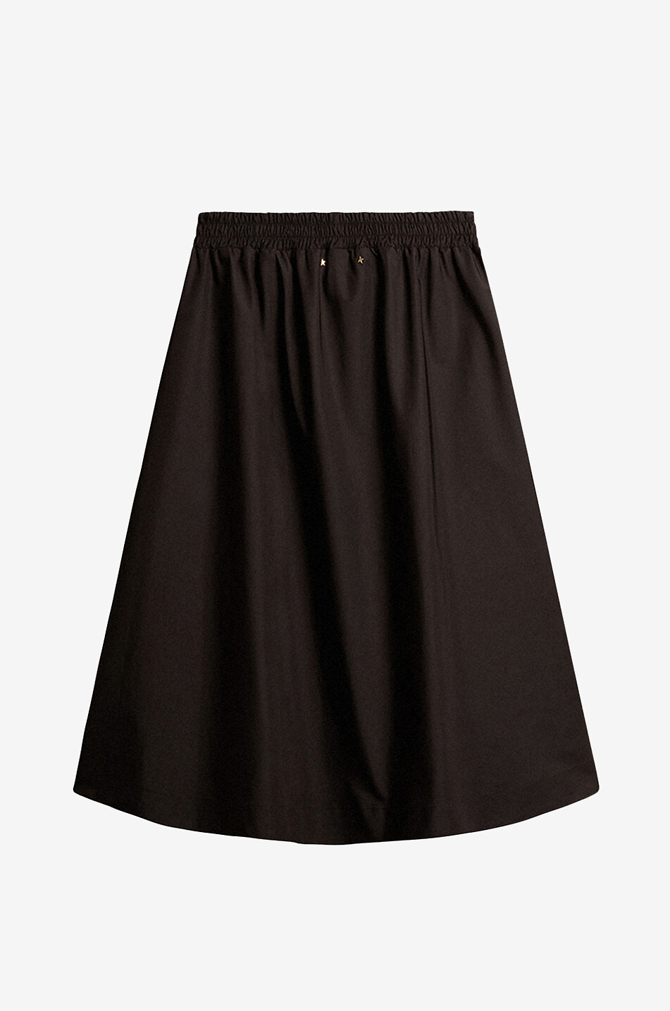 GOLDEN GOOSE Journey flared nylon midi skirt with zip Women BLACK 2
