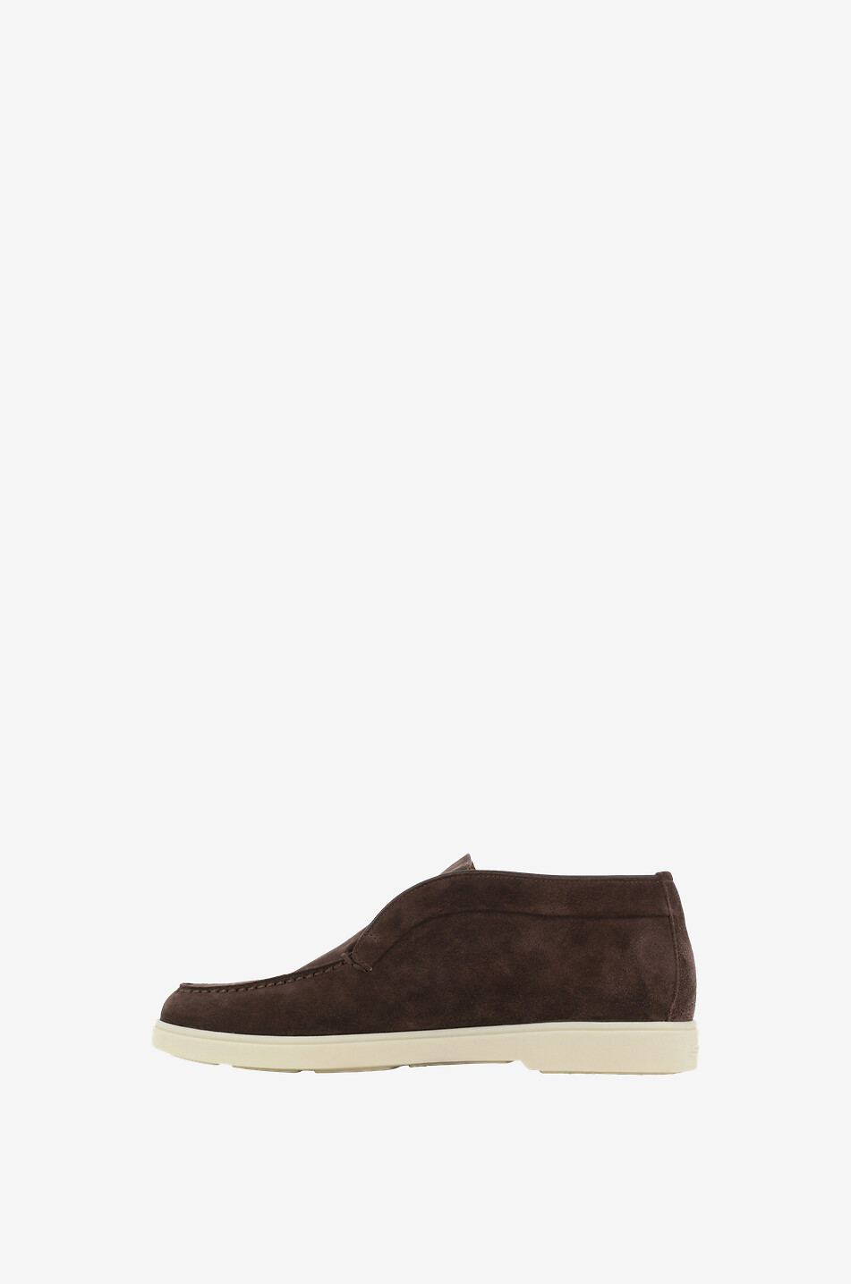 SANTONI Loafer spirit suede ankle boots Women DARK BROWN 3