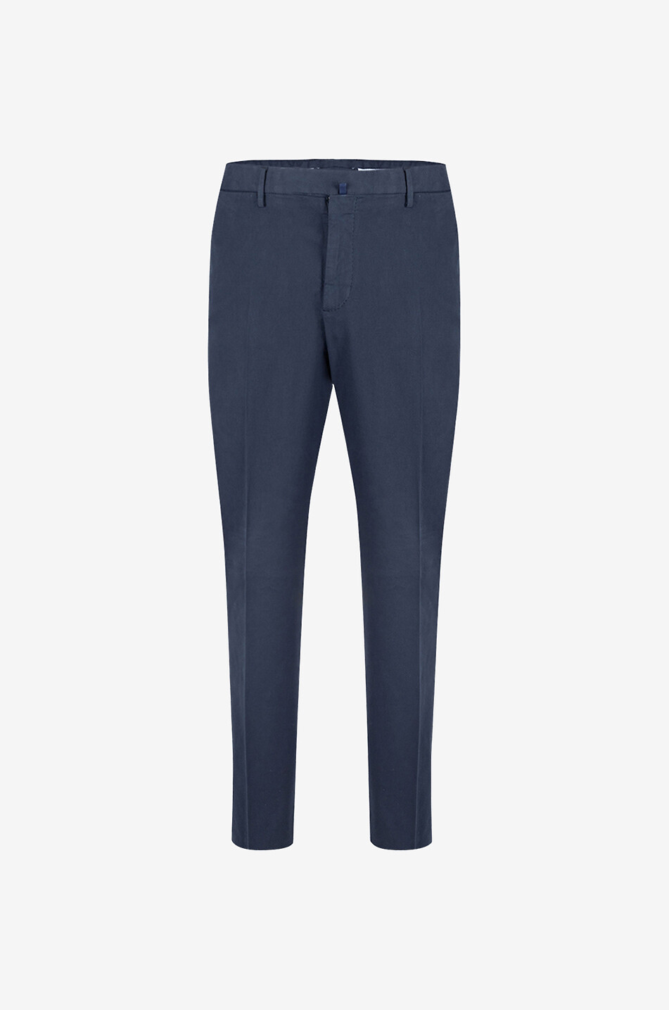 INCOTEX Slim Fit cotton and lyocell trousers Men DARK BLUE 1