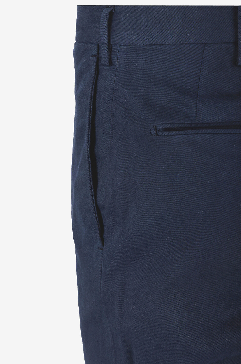INCOTEX Slim Fit cotton and lyocell trousers Men DARK BLUE 3