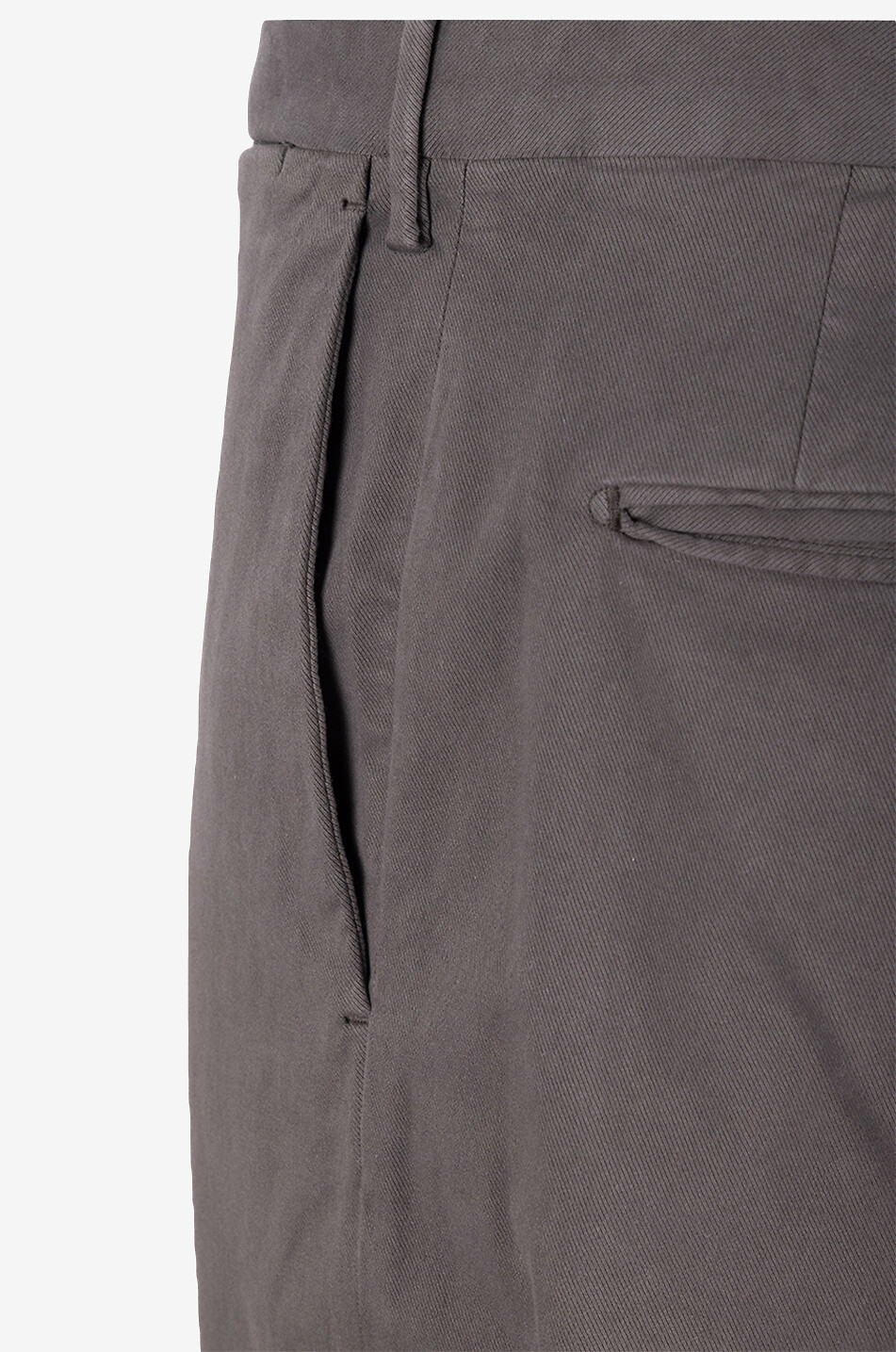 INCOTEX Slim Fit cotton and lyocell trousers Men DARK BROWN 3