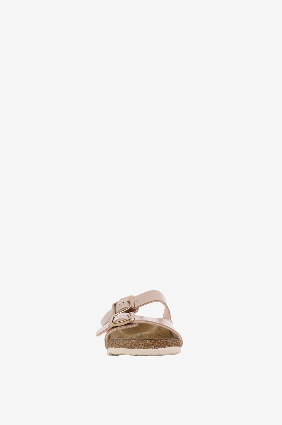 BIRKENSTOCK Flache Mädchen-Pantoletten aus Metallic-Birko-Flor Arizona Kids Mädchen ROSA 2
