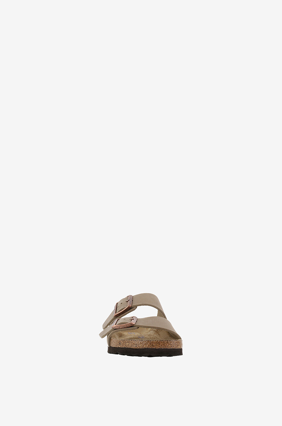 BIRKENSTOCK Mules plates en cuir nubuck Arizona BS Femme MARRON CLAIR 2