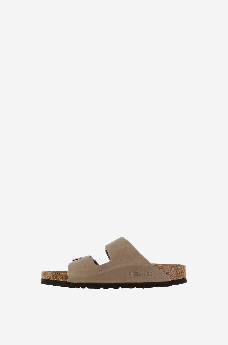 BIRKENSTOCK Mules plates en cuir nubuck Arizona BS Femme MARRON CLAIR 3