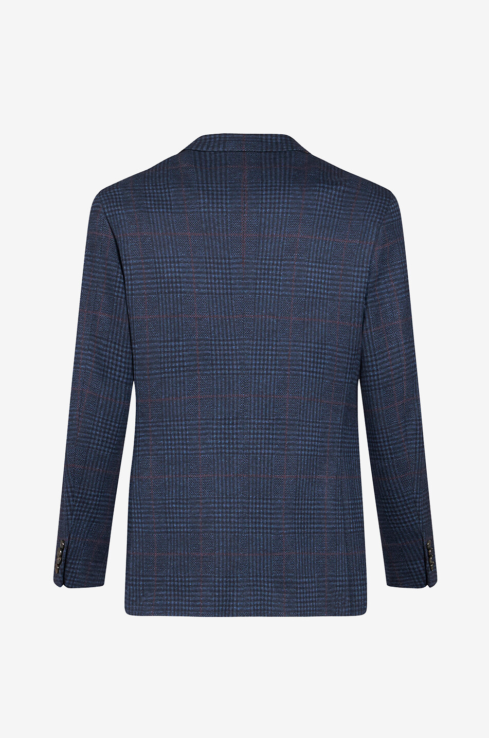 Cotton and wool glen check blazer