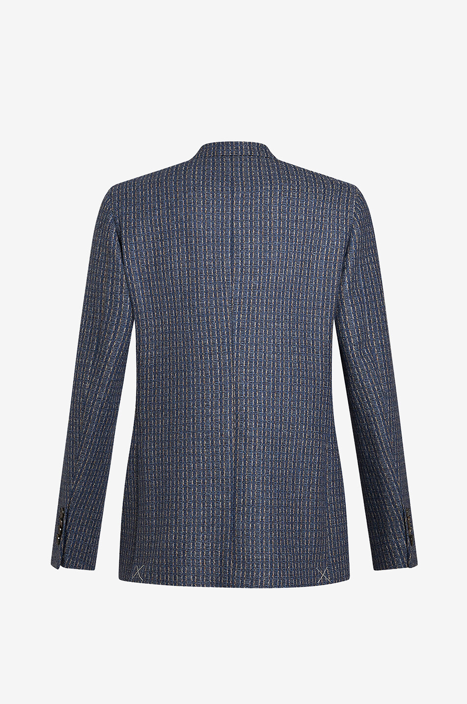 ETRO Wool and cashmere patterned blazer Men MEDIUM BLUE 2