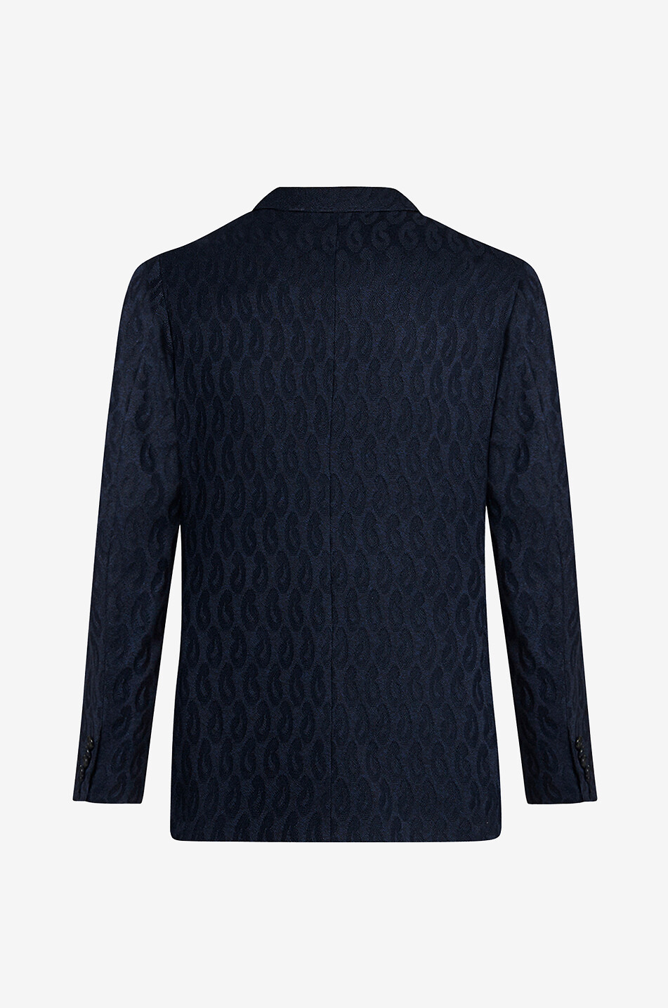 ETRO Blazer en maille jacquard de coton Paisley Homme BLEU FONCE 2
