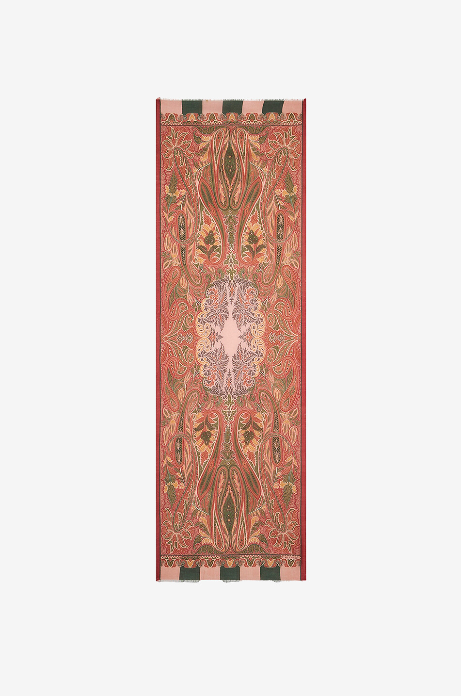 ETRO Webschal aus Kaschmirmix Paisley Herren DUNKELROT 2