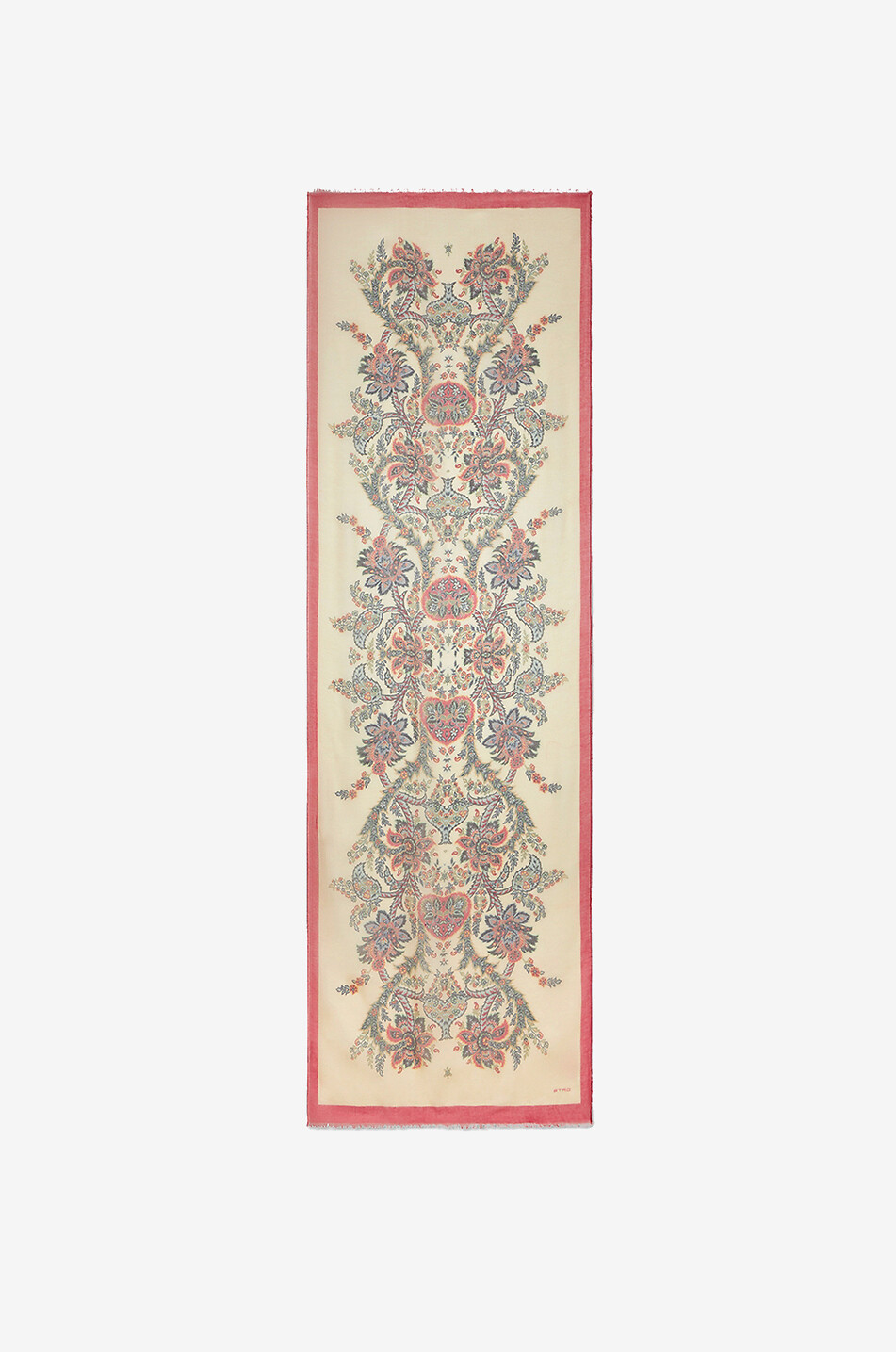 ETRO Écharpe fine fleurie en modal et soie Femme MULTICOLORE 2