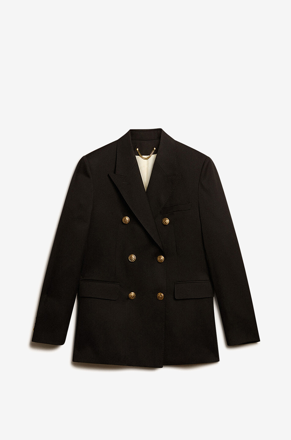 Wool gabardine double breasted blazer GOLDEN GOOSE Bongenie