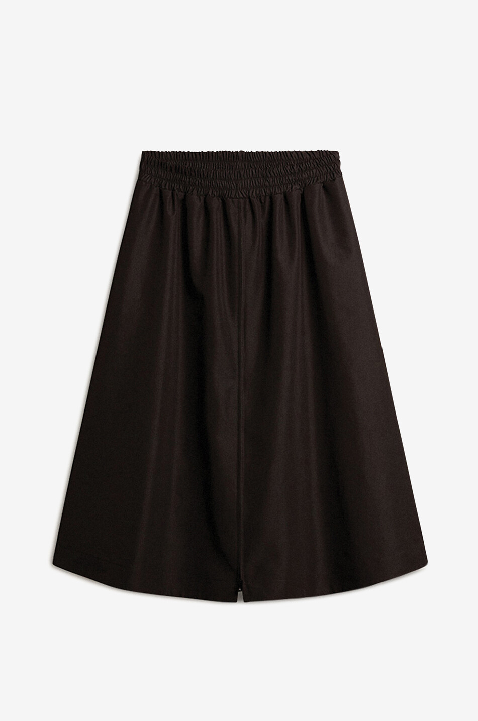 GOLDEN GOOSE Journey flared nylon midi skirt with zip Women BLACK 1