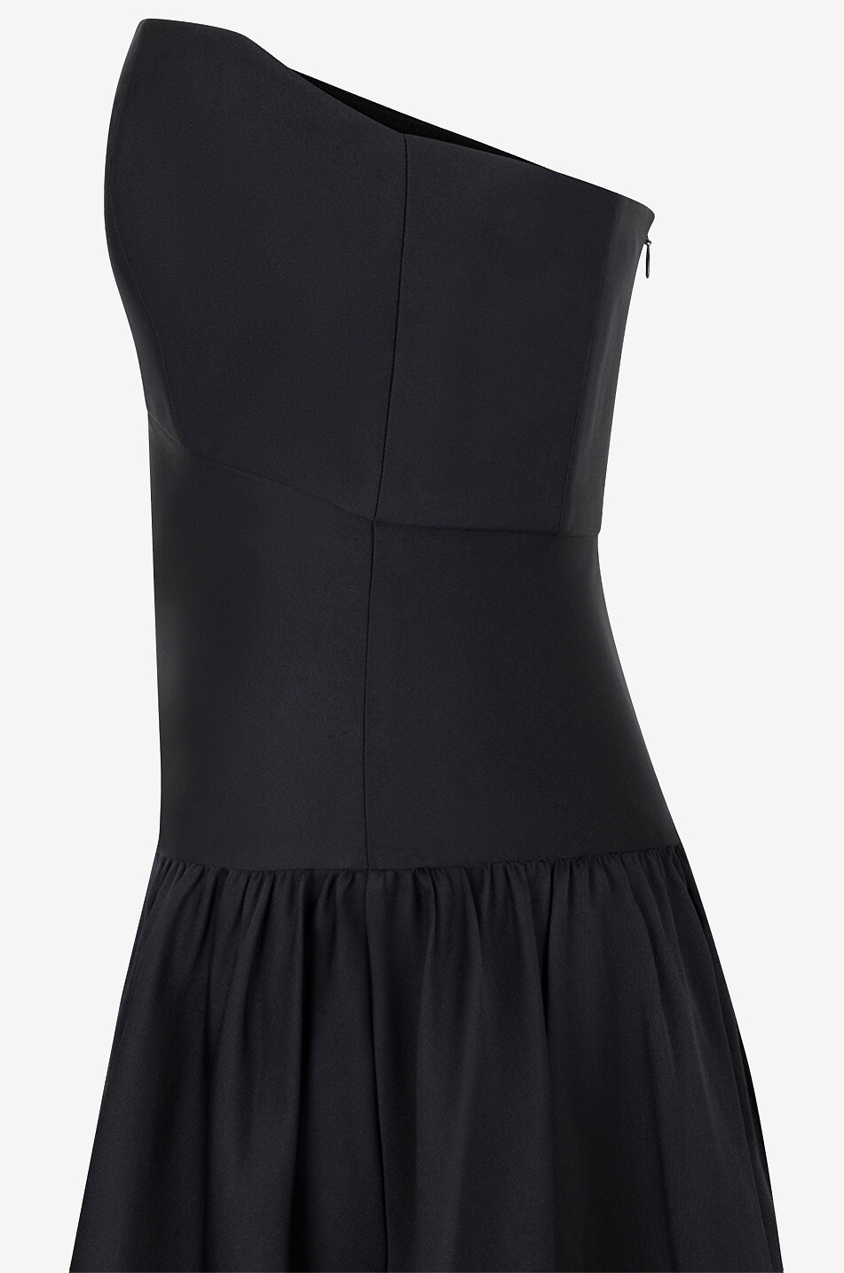 ROLAND MOURET Robe bustier longue en taffetas Femme NOIR 3