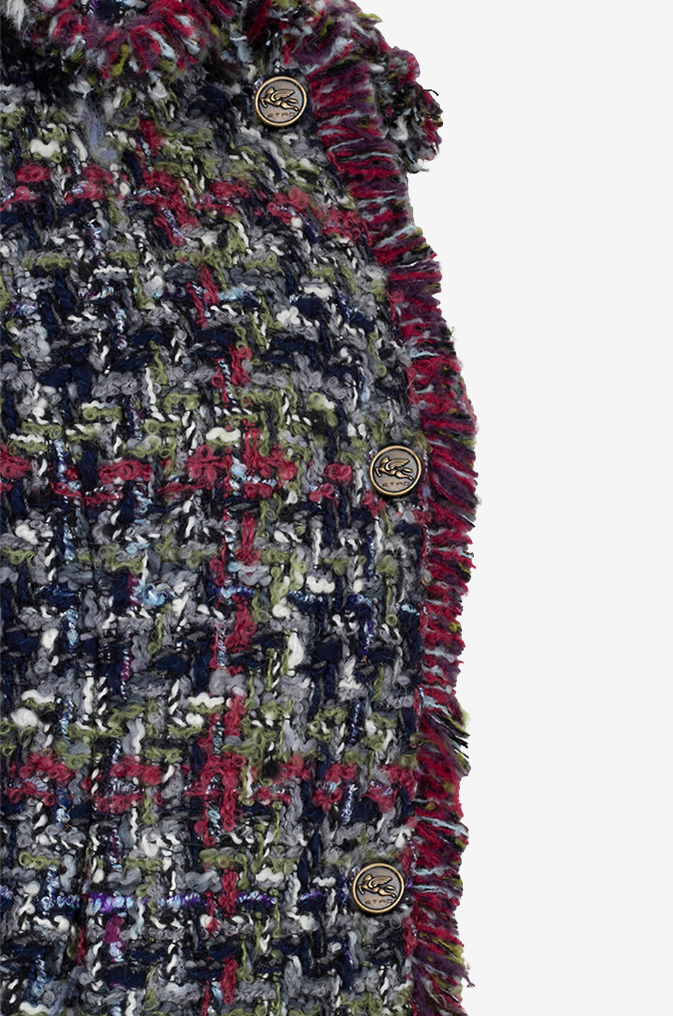 ETRO Checked bouclé tweed suit jacket Women MULTI COLOURED 4