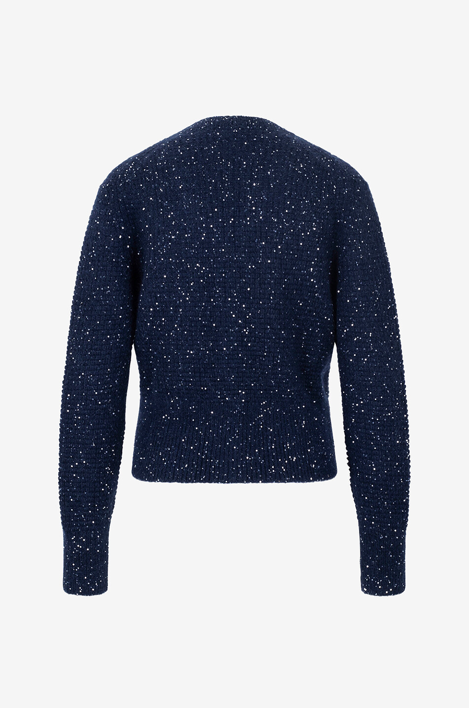 FABIANA FILIPPI Sequin-adorned button-down mohair cardigan Women DARK BLUE 2