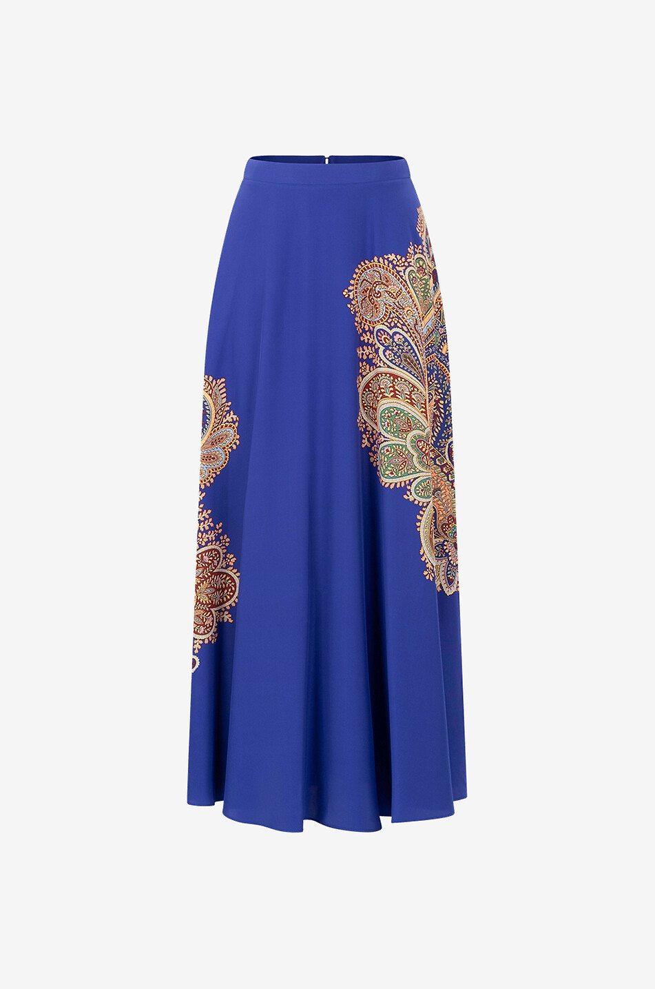 Jupe longue en crêpe de soie motif Paisley ETRO x BONGÉNIE