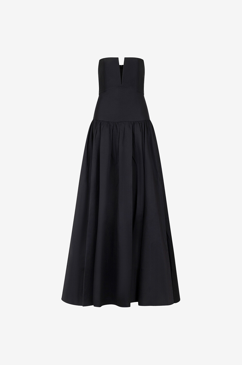 Robe bustier longue en taffetas