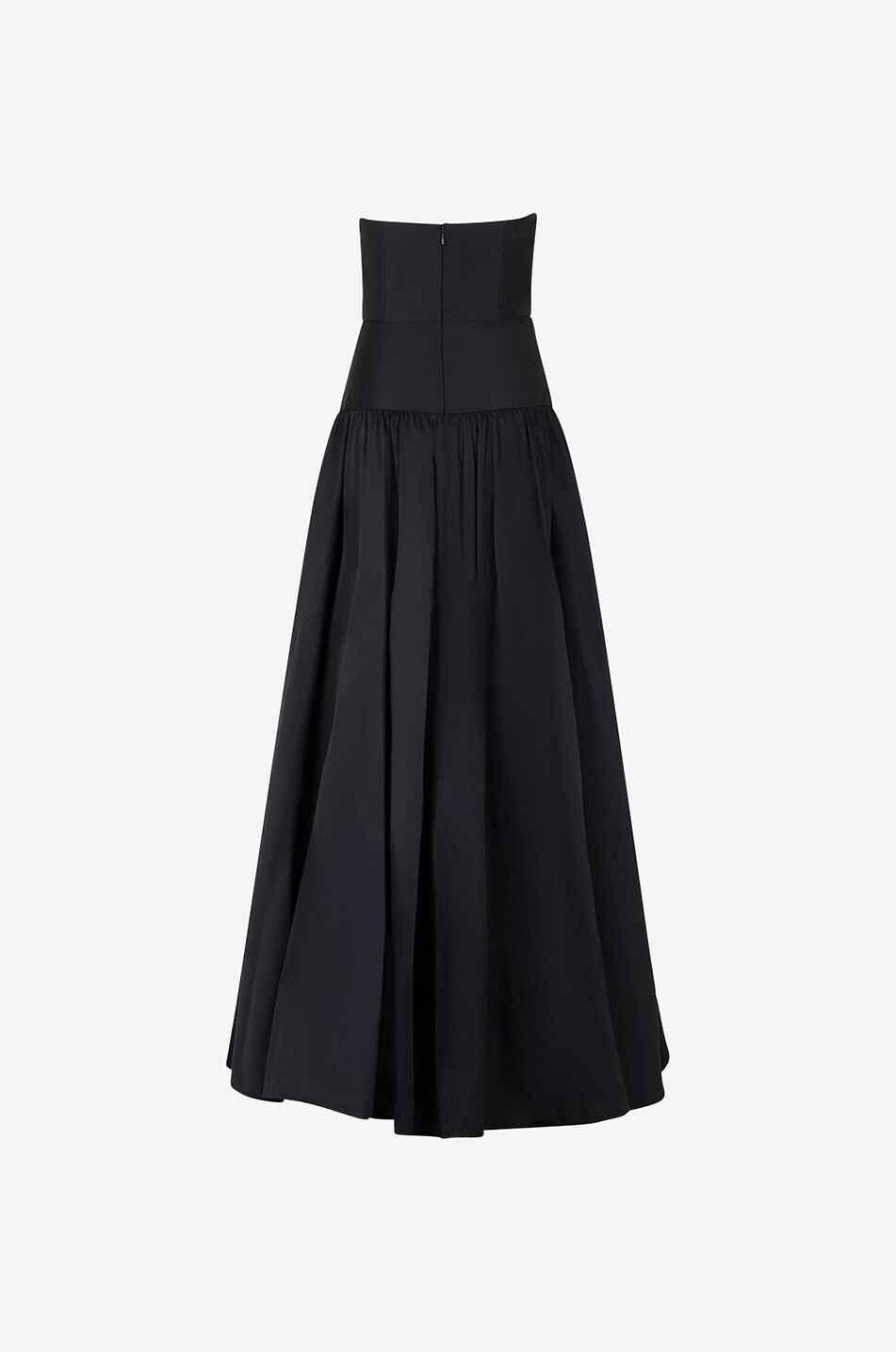 ROLAND MOURET Robe bustier longue en taffetas Femme NOIR 2