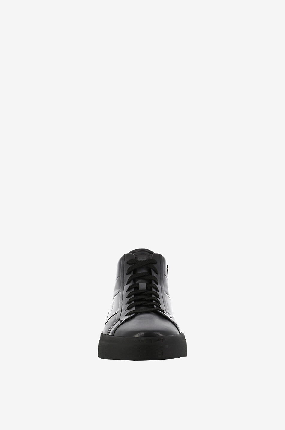 Double Buckle high-top sfumato nappa leather sneakers
