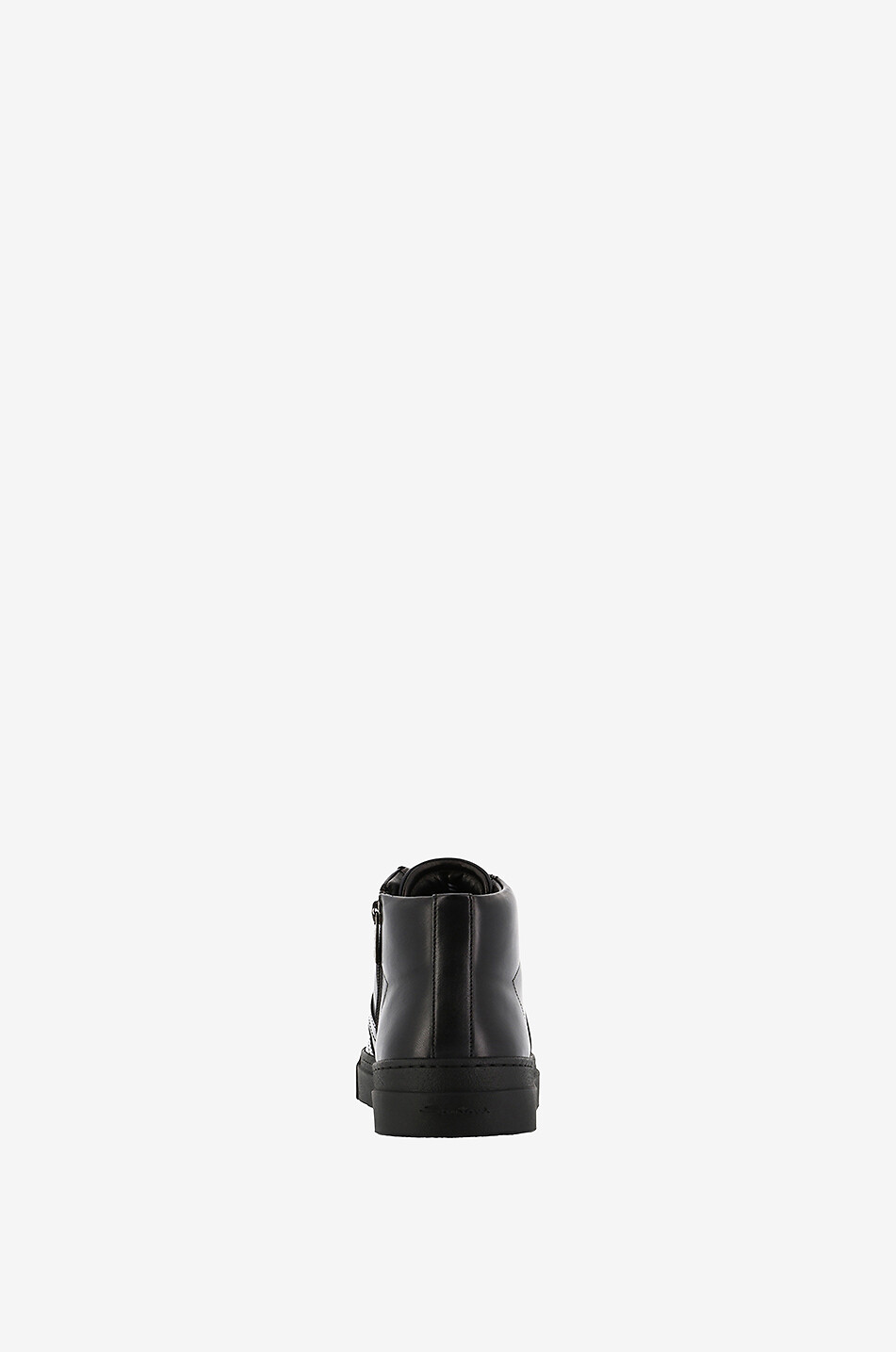Double Buckle high-top sfumato nappa leather sneakers