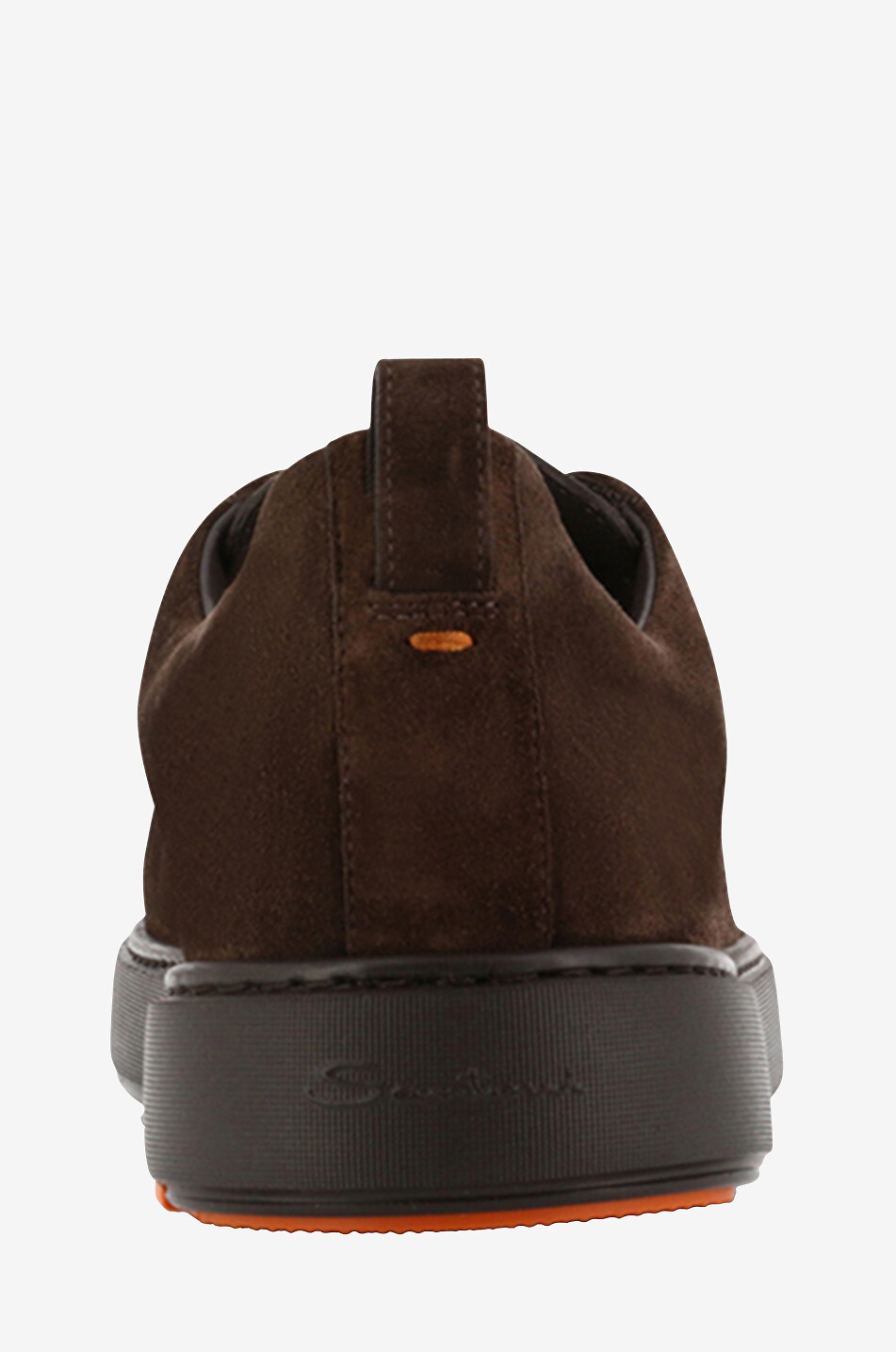 SANTONI Baskets slip-on basses en daim Homme MARRON FONCÉ 4