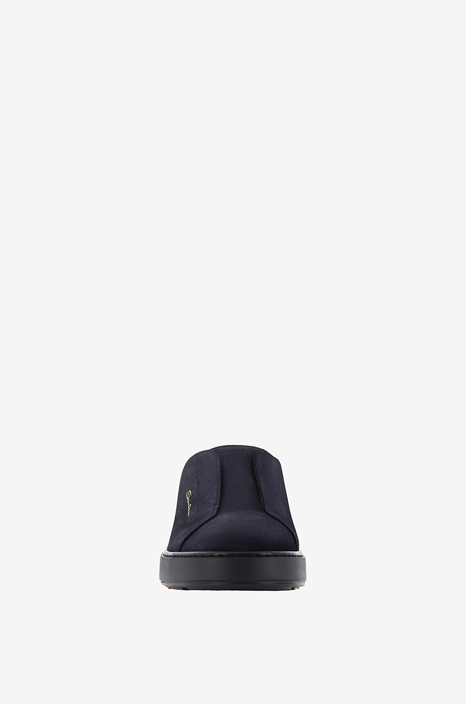 SANTONI Niedrige Slip-on-Sneakers aus Wildleder Herren DUNKELBLAU 2