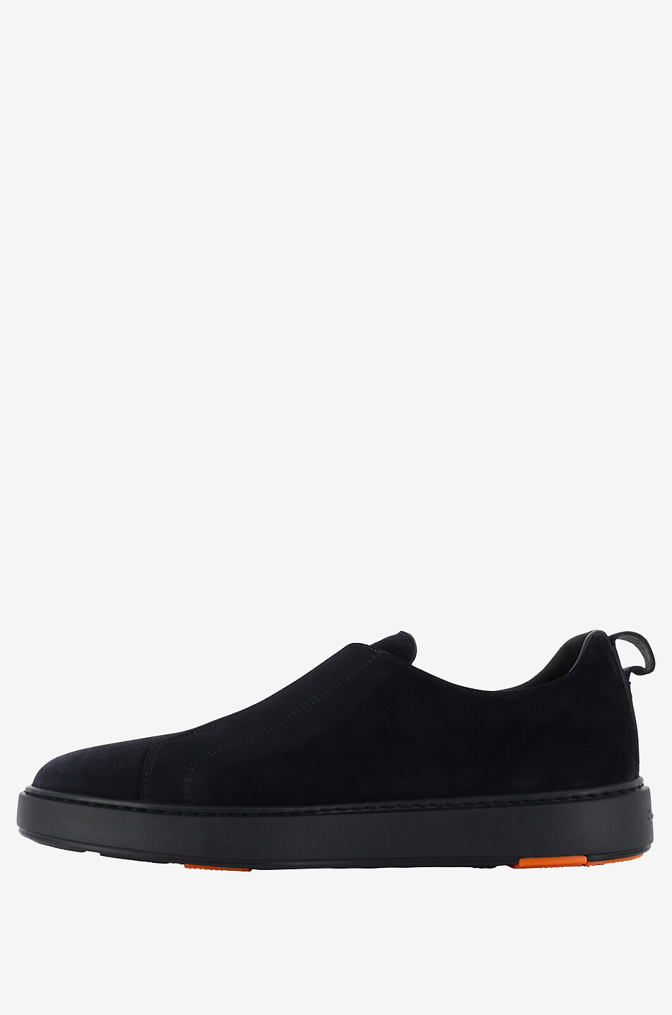 SANTONI Niedrige Slip-on-Sneakers aus Wildleder Herren DUNKELBLAU 3