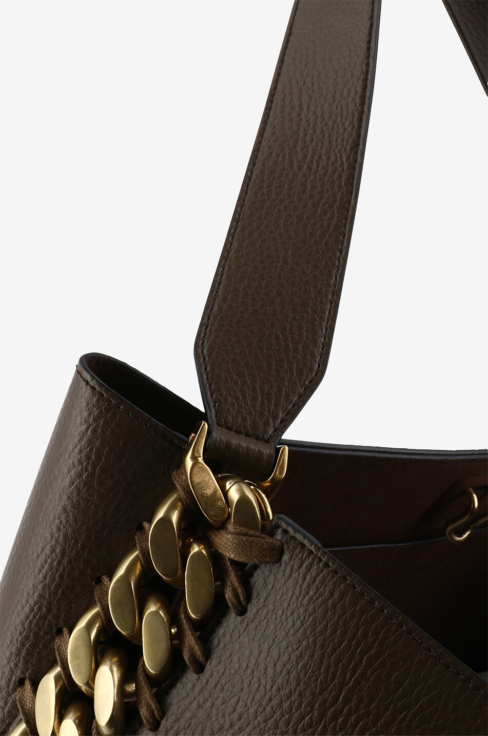 Sac seau en cuir synthétique grainé Frayme