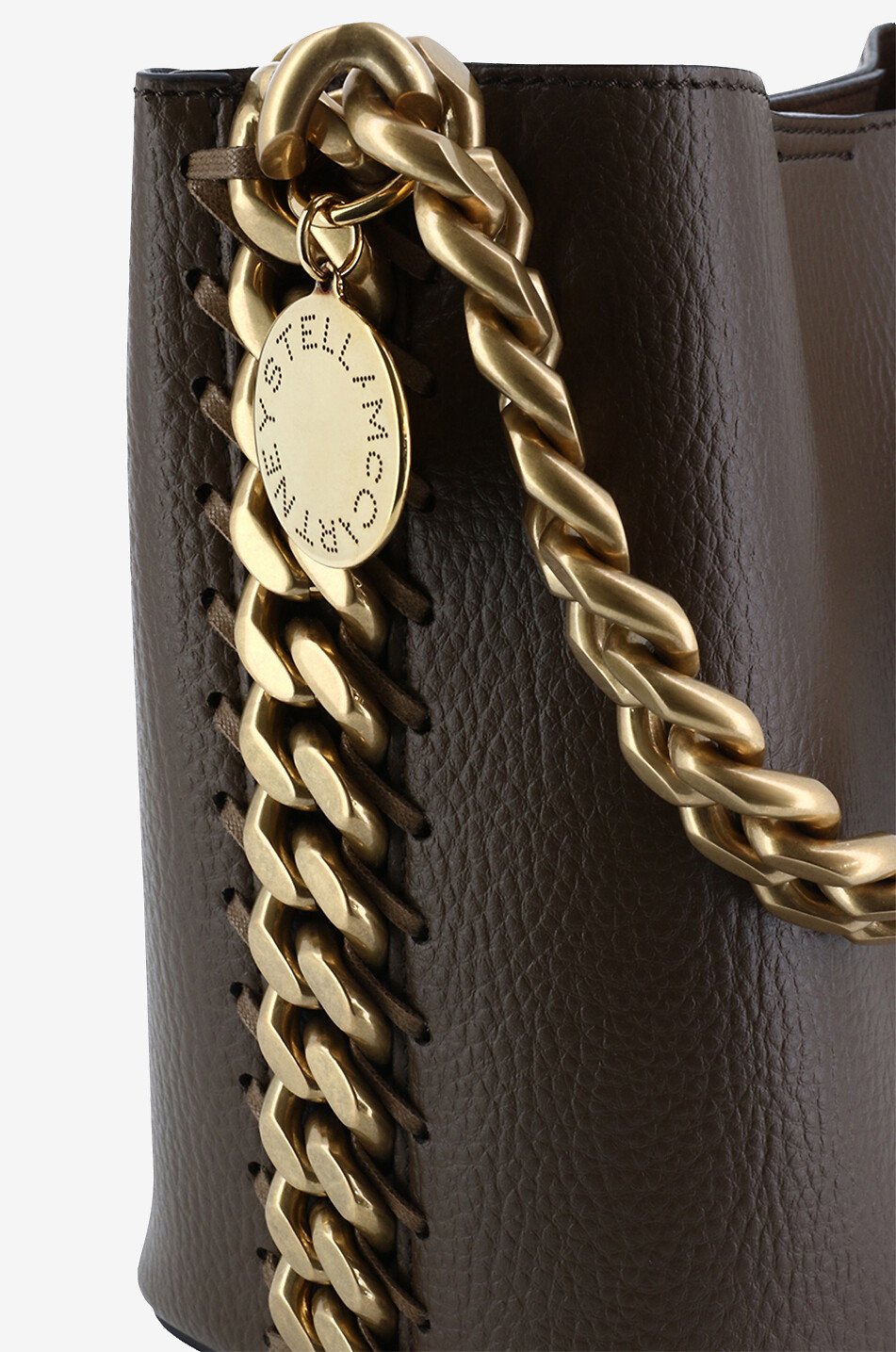 STELLA McCARTNEY Genarbte Mirum-Buckettasche Frayme Small Damen BRAUN 6