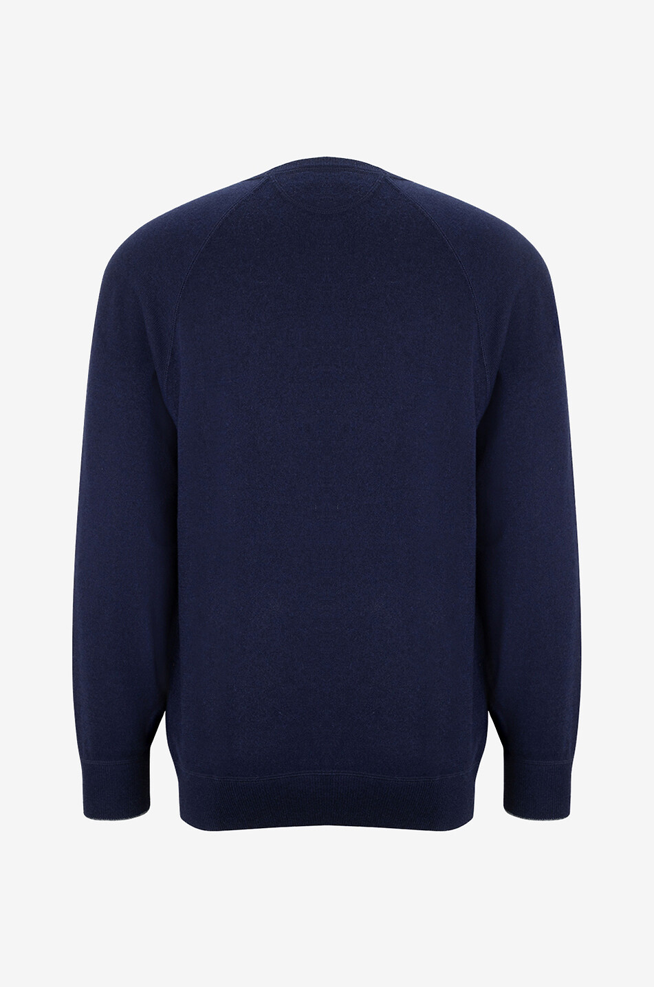 BRUNELLO CUCINELLI Pull à col rond et manches raglan en cachemire Homme BLEU FONCE 2