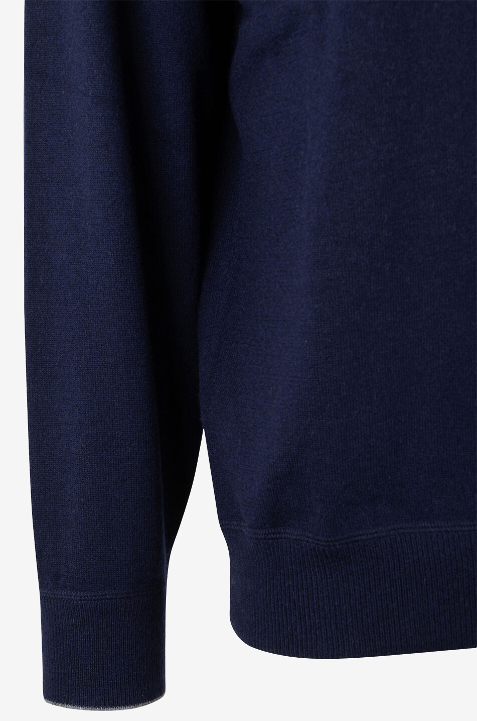 BRUNELLO CUCINELLI Pull à col rond et manches raglan en cachemire Homme BLEU FONCE 3