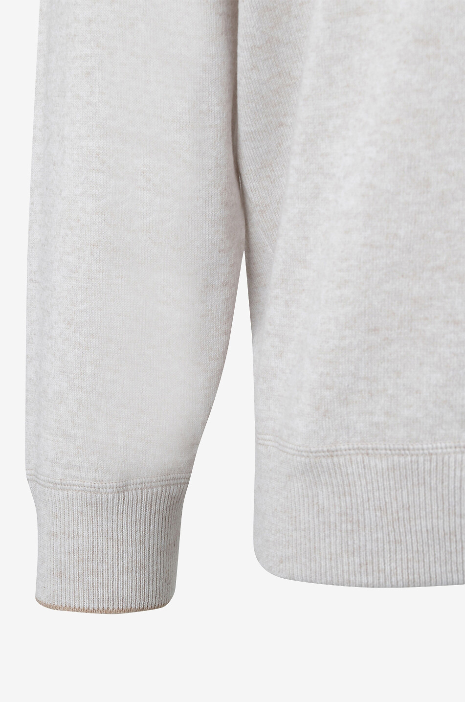 BRUNELLO CUCINELLI Pull à col rond et manches raglan en cachemire Homme MARRON 3