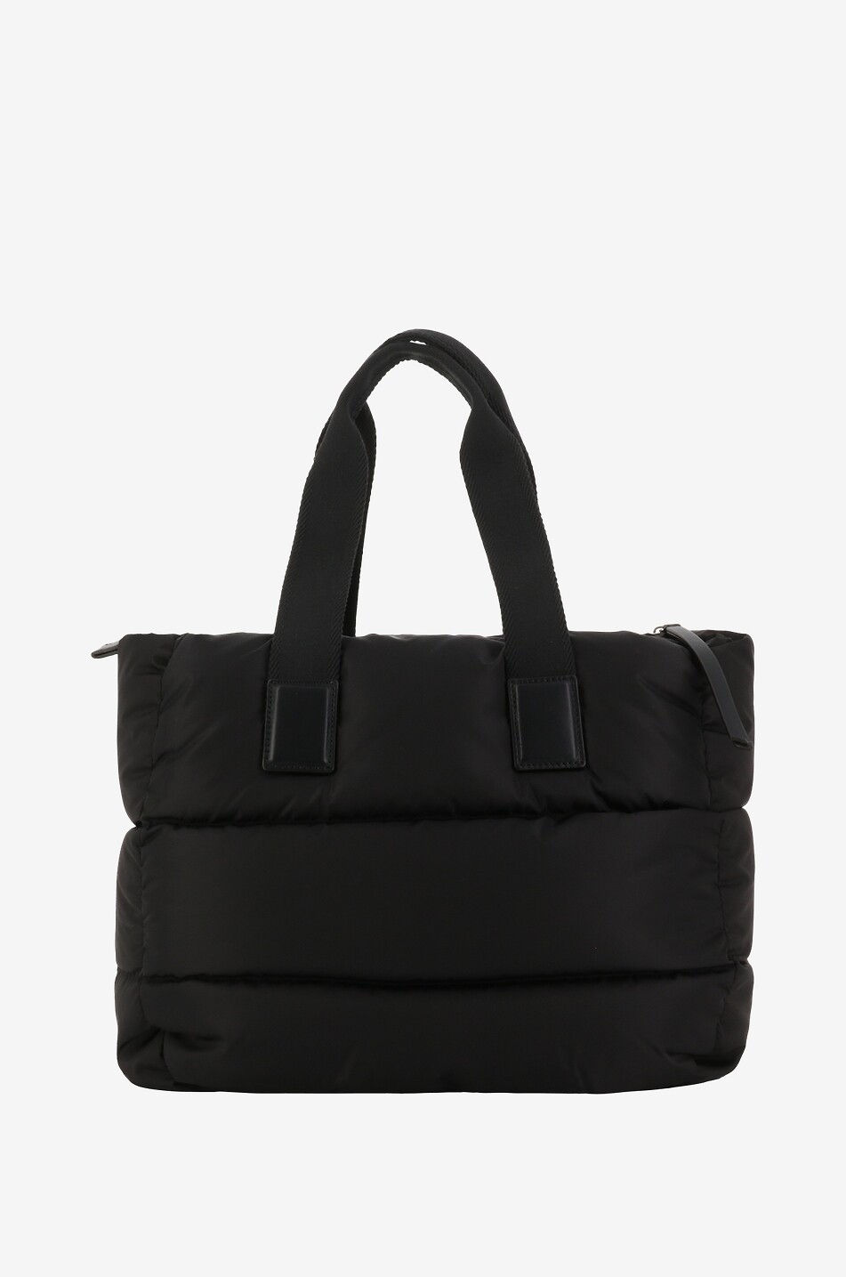 Caradoc quilted nylon and leather tote bag MONCLER Bongenie