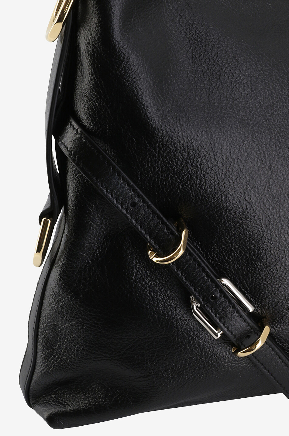 GIVENCHY Sac porté épaule en cuir grainé Voyou Medium Femme NOIR 5