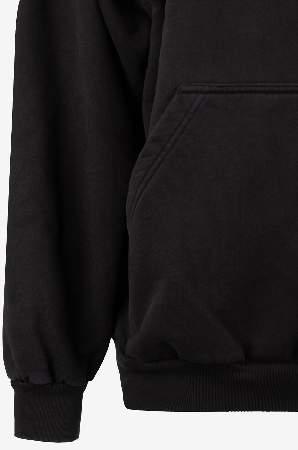 BALENCIAGA Activewear Large Fit hooded sweatshirt Men BLACK 3