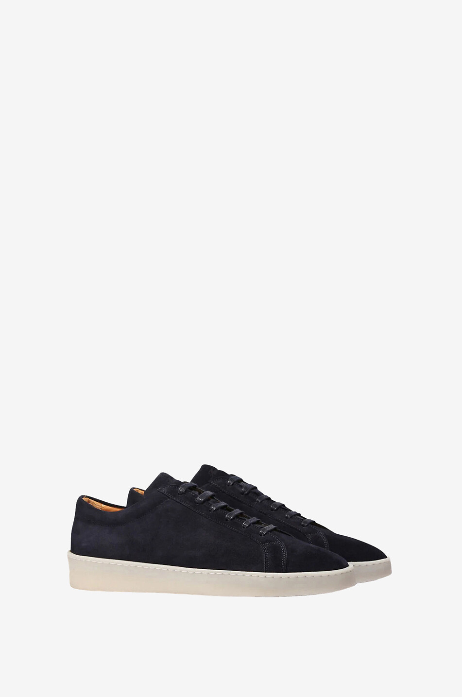 AURELIEN Aur1 low-top lace- up suede sneakers Men DARK BLUE 2