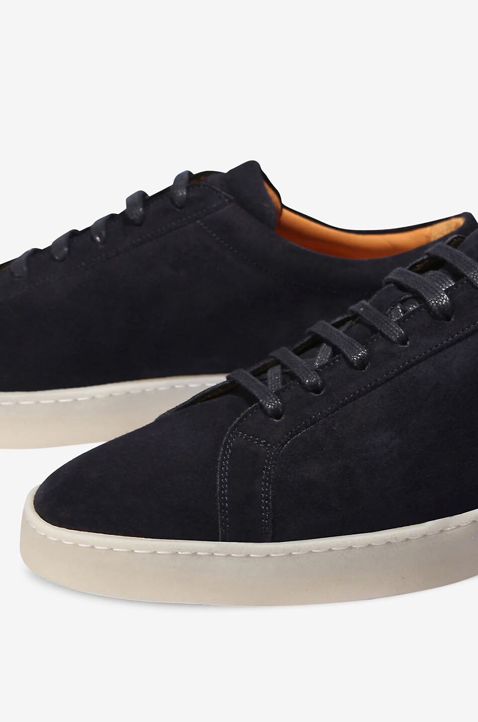 AURELIEN Aur1 low-top lace- up suede sneakers Men DARK BLUE 5