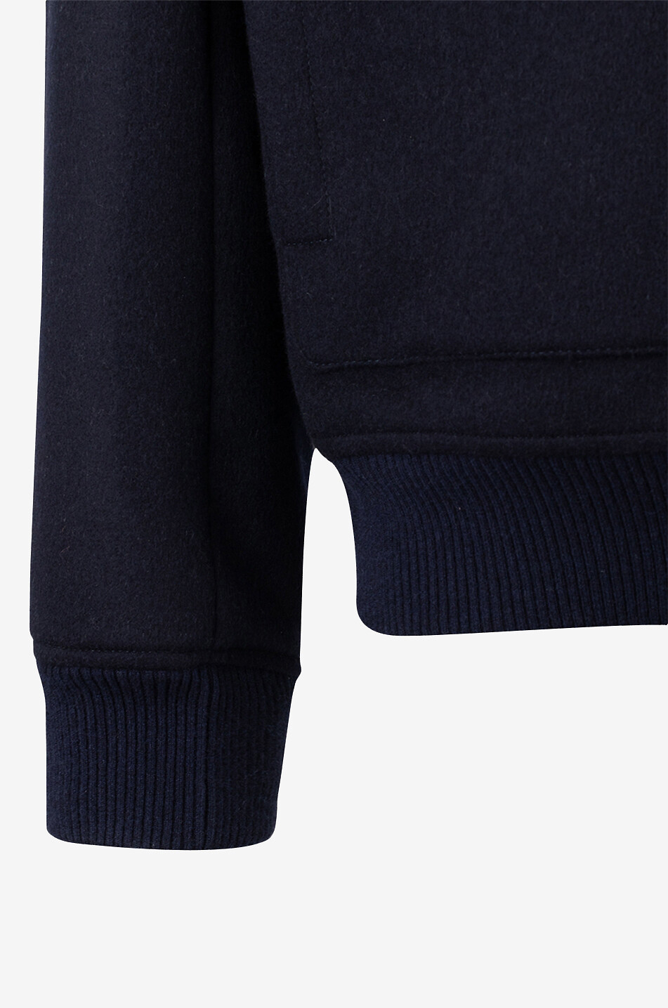 BRUNELLO CUCINELLI Soft wool beaver bomber jacket Men DARK BLUE 3