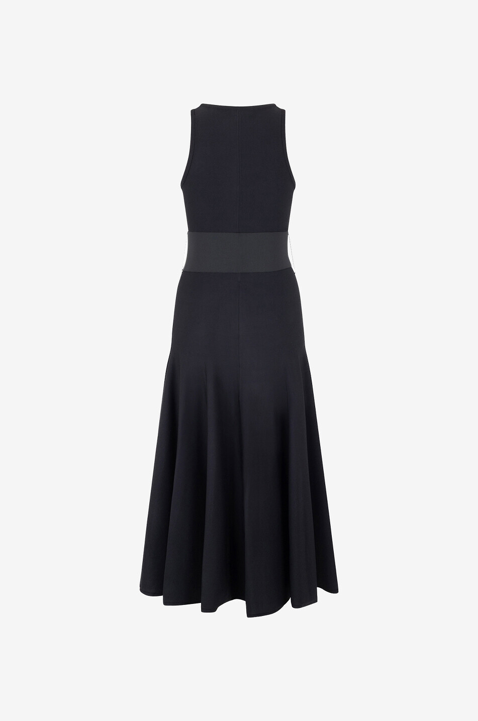 ALAÏA Langes ärmelloses Strickkleid Ceinture Damen SCHWARZ 2