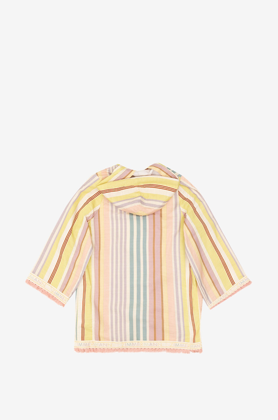Gestreifter Mädchen-Strandkaftan Halliday Hooded