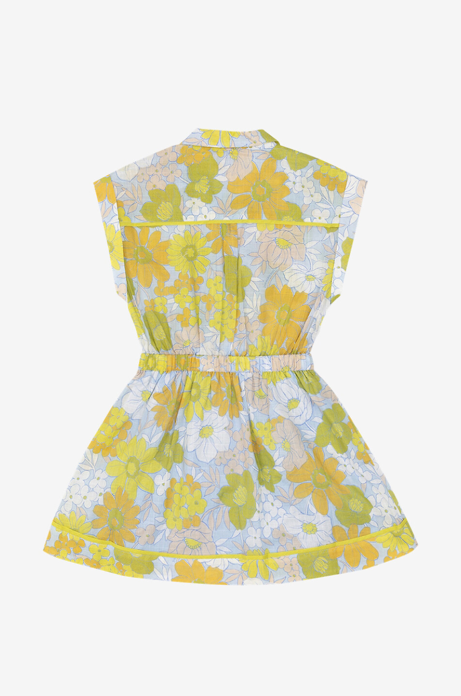 Pop Utility floral voile girl's shirt dress