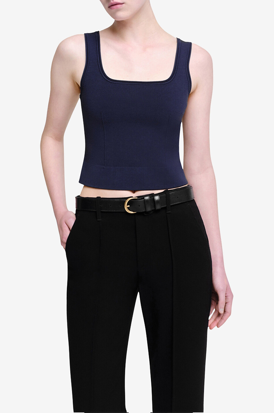 SIMKHAI Ramaina rayon tank top Women DARK BLUE 6