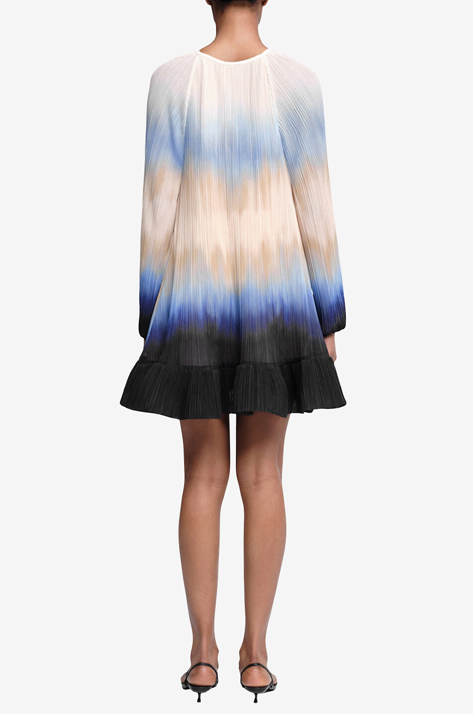 SIMKHAI Adasia short pleated peplum dress Women MULTI COLOURED 5
