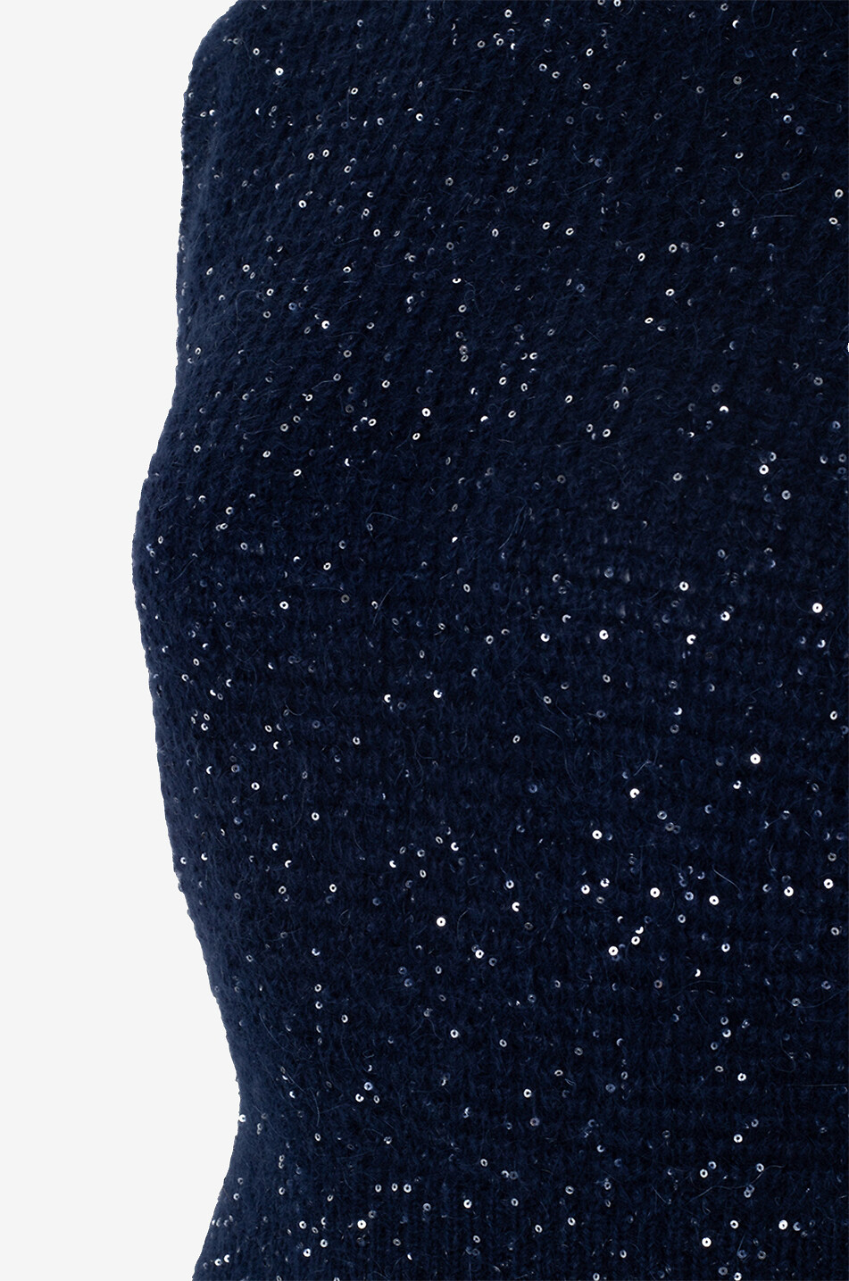 Ärmelloser Mohairpullover mit Pailletten