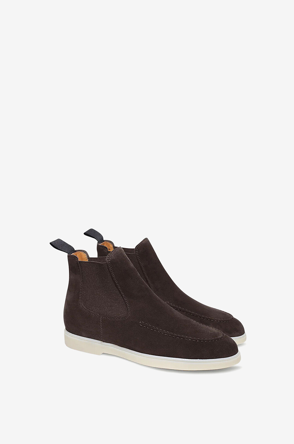 AURELIEN City Chelsea oiled suede boots Men BROWN 2