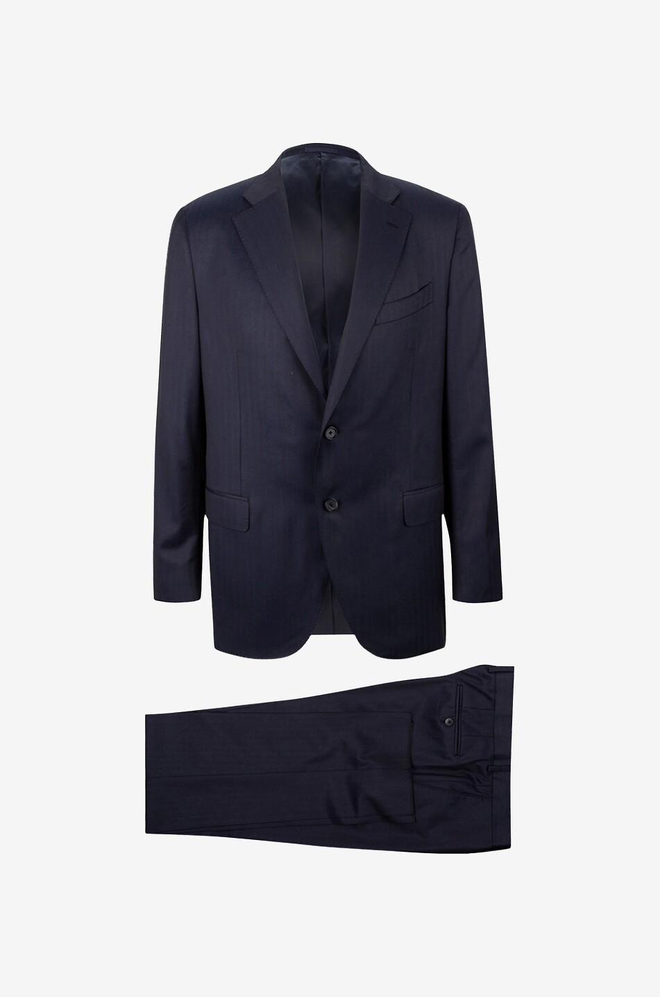 CARUSO Boheme wool and silk suit Men DARK BLUE 1