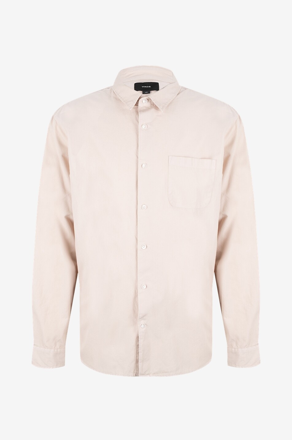 Langärmeliges Hemd aus Popeline Garment Dye