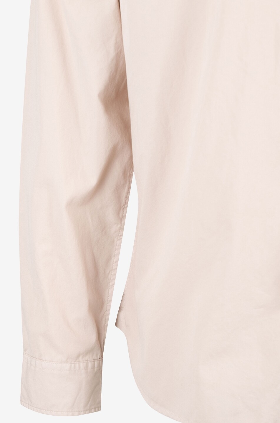 Langärmeliges Hemd aus Popeline Garment Dye