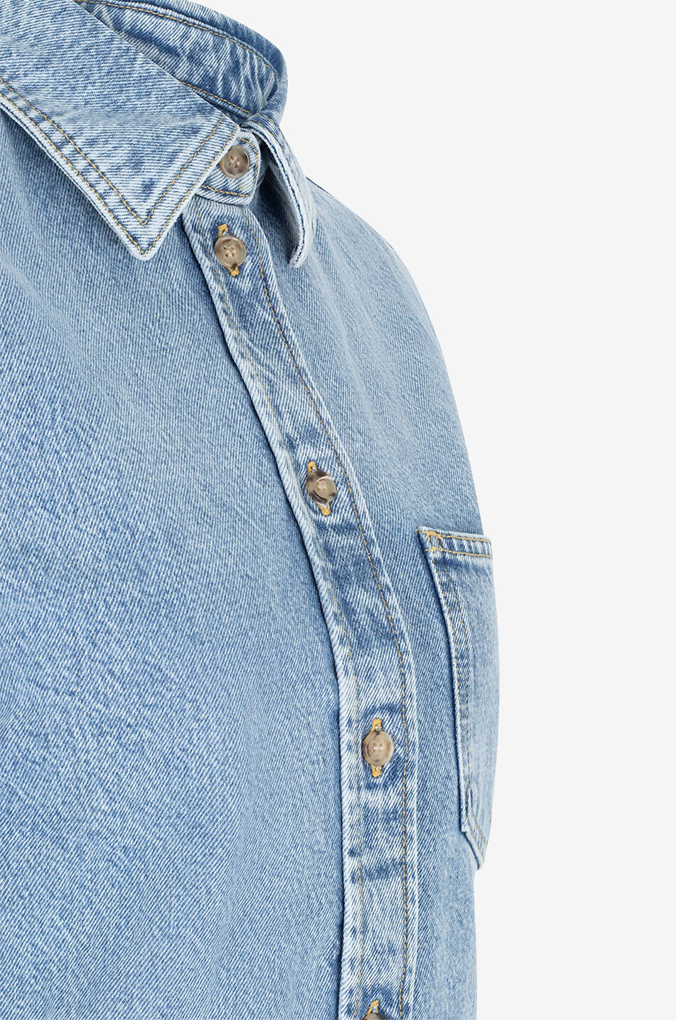 Petite Cool Blue denim shirt