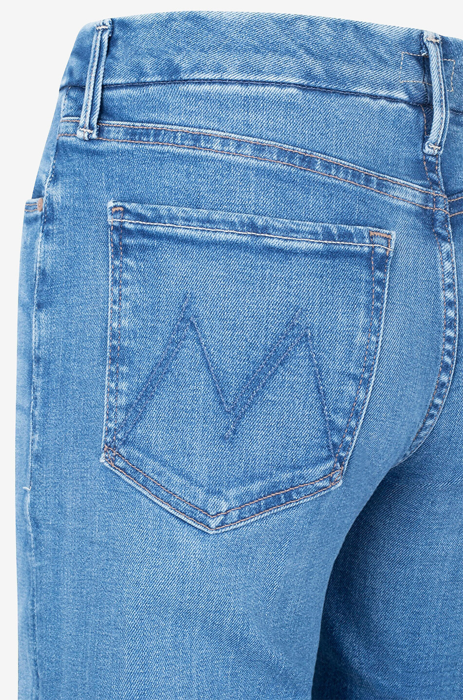 MOTHER Jeans mit ausgestelltem Bein aus Baumwolle The Roller Fray Damen HELLBLAU 3