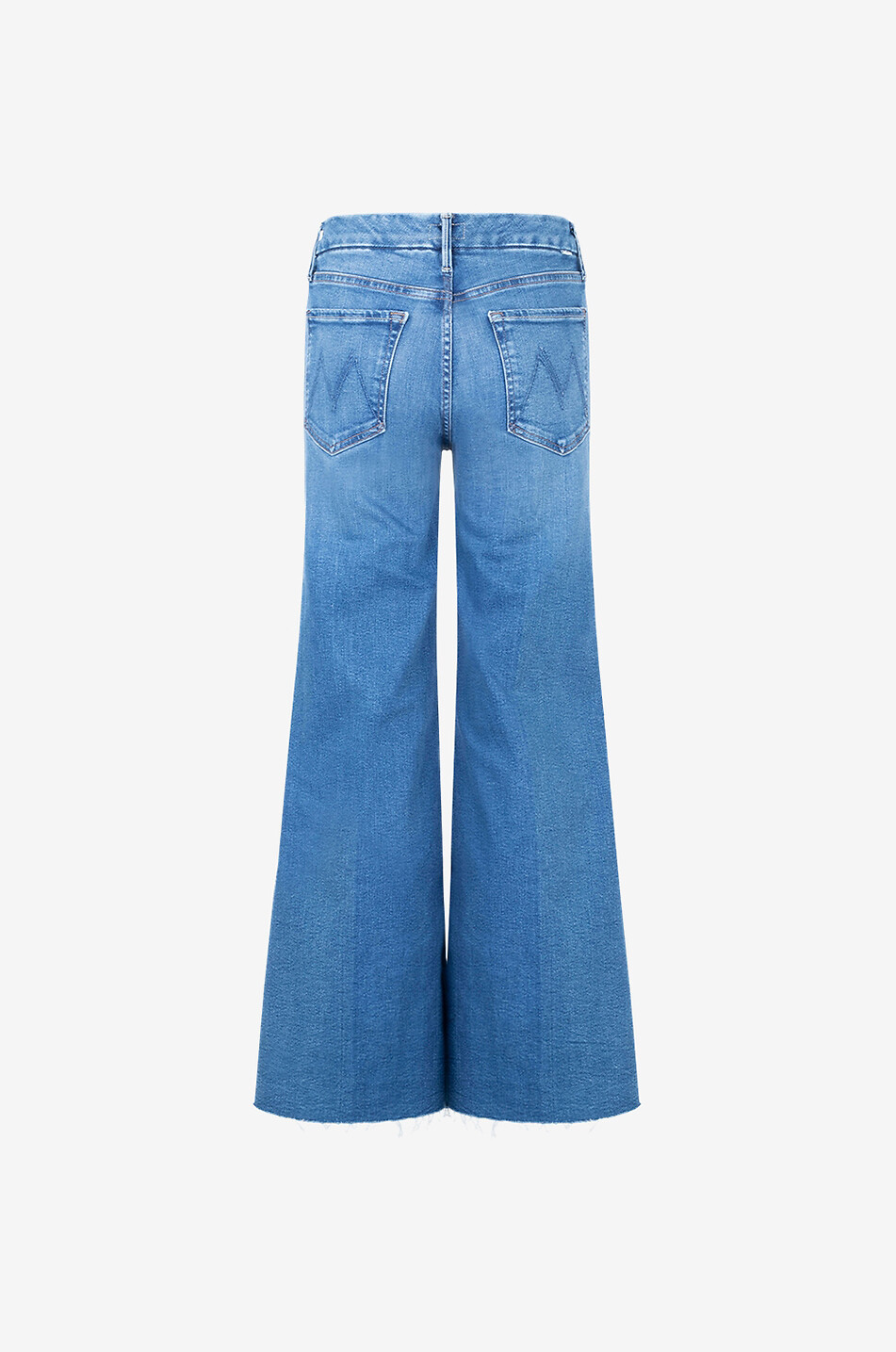 MOTHER Jeans mit ausgestelltem Bein aus Baumwolle The Roller Fray Damen HELLBLAU 2
